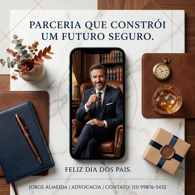[Dia dos Pais] Romântico post quadrado — Advocacia