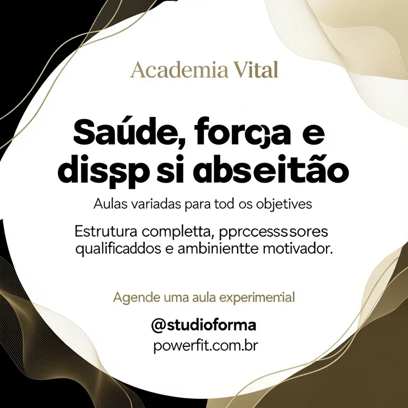 Academia - Saúde, força e disposição