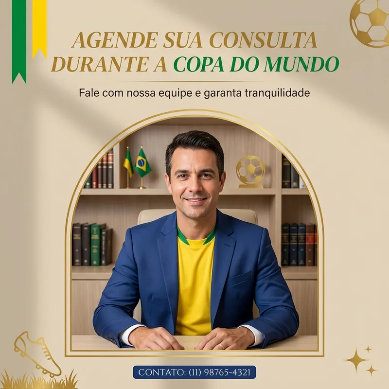 [Copa do Mundo] Profissional post de — Advocacia