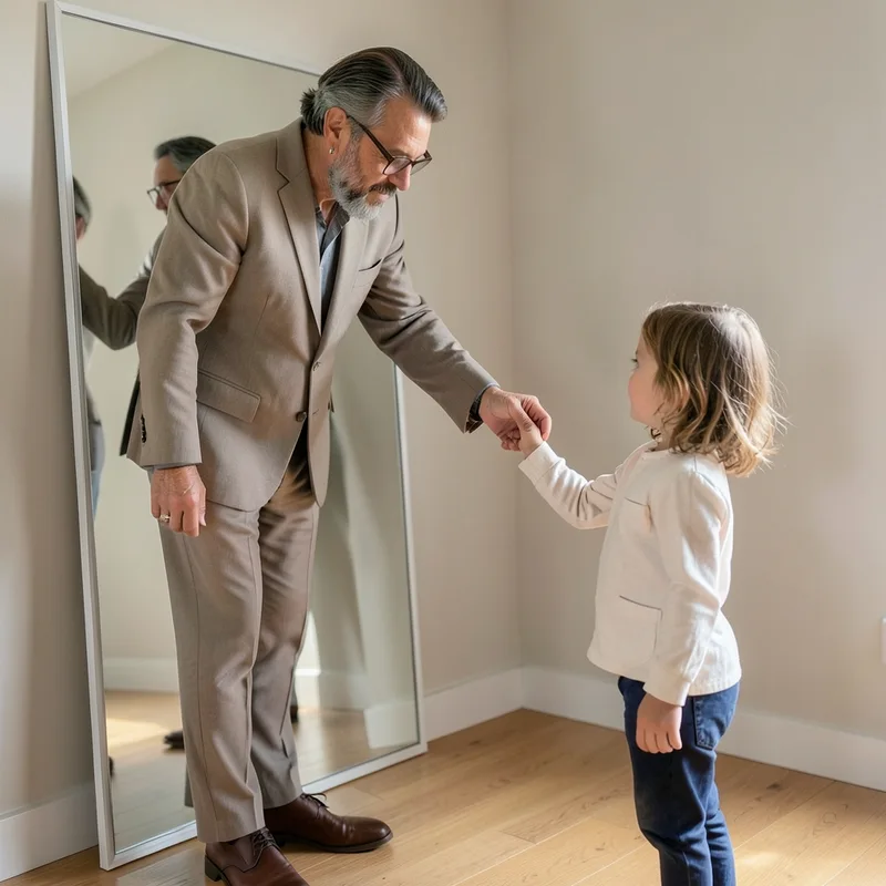 Mirror with Child Self