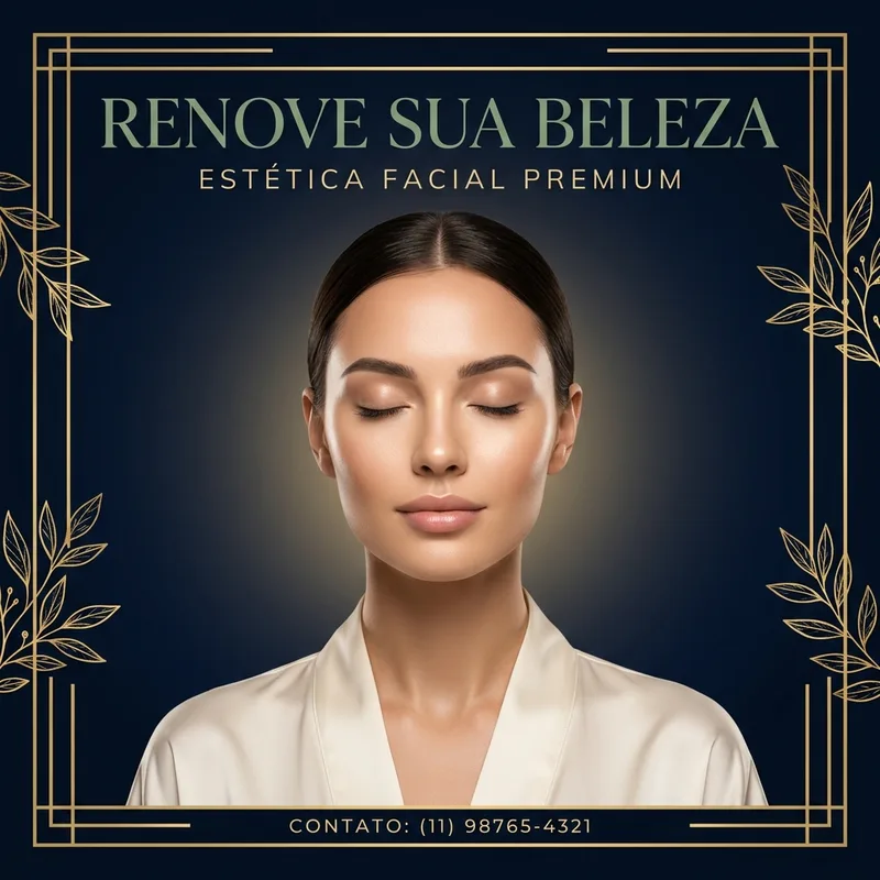 Luxuoso post quadrado — Estética Facial