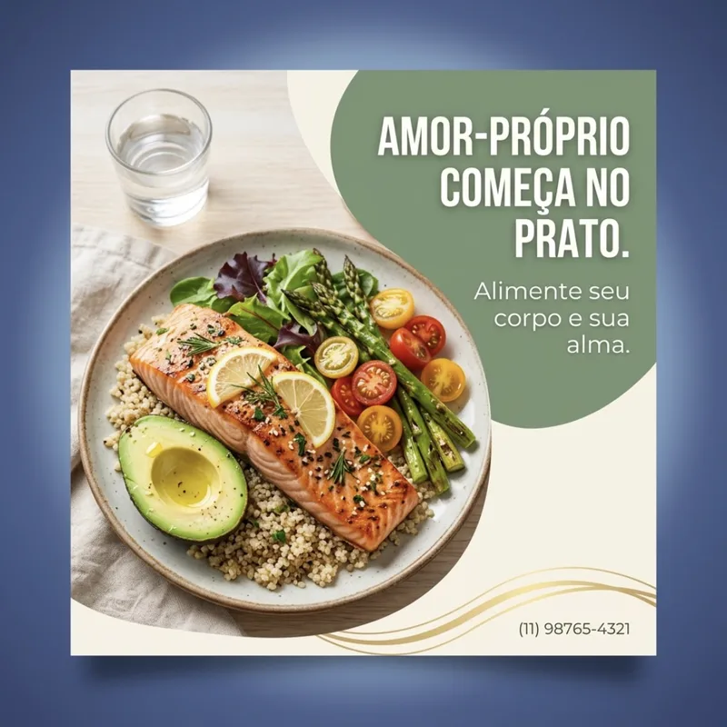 Romântico post motivacional — Nutrição