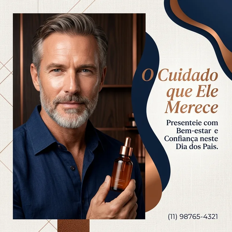 [Dia dos Pais] Sofisticado post institucional — Estética Facial