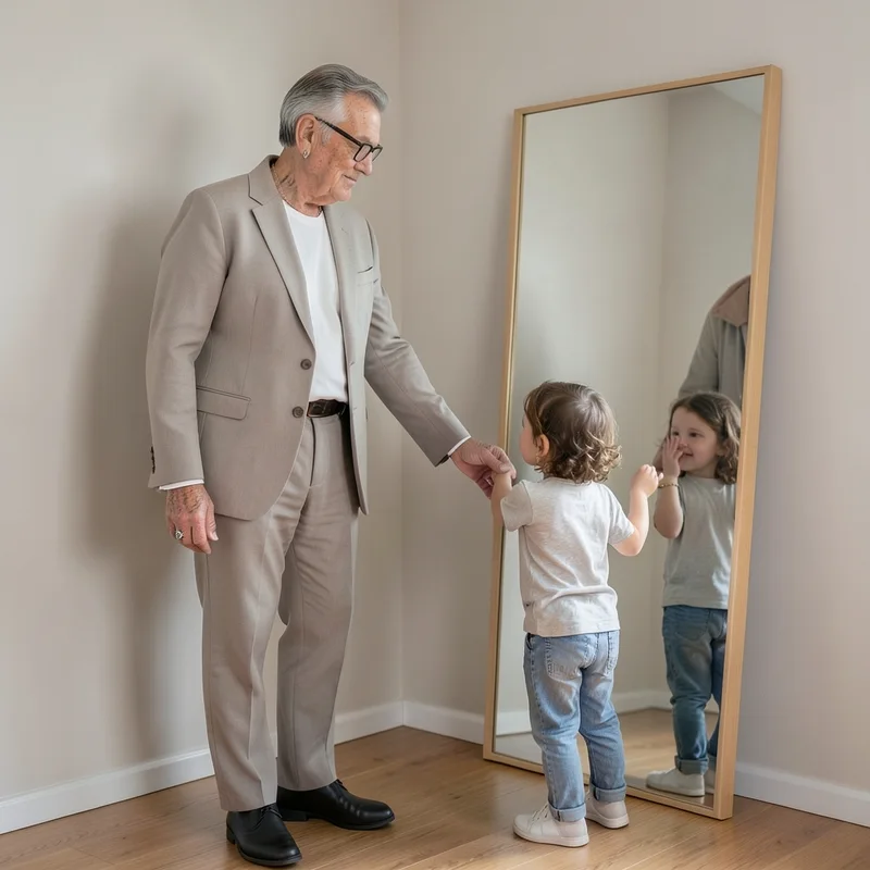 Mirror with Child Self