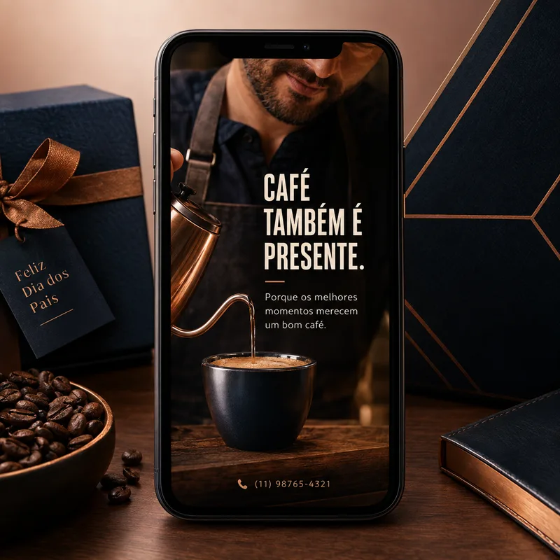 [Dia dos Pais] Luxuoso post motivacional — Café Gourmet