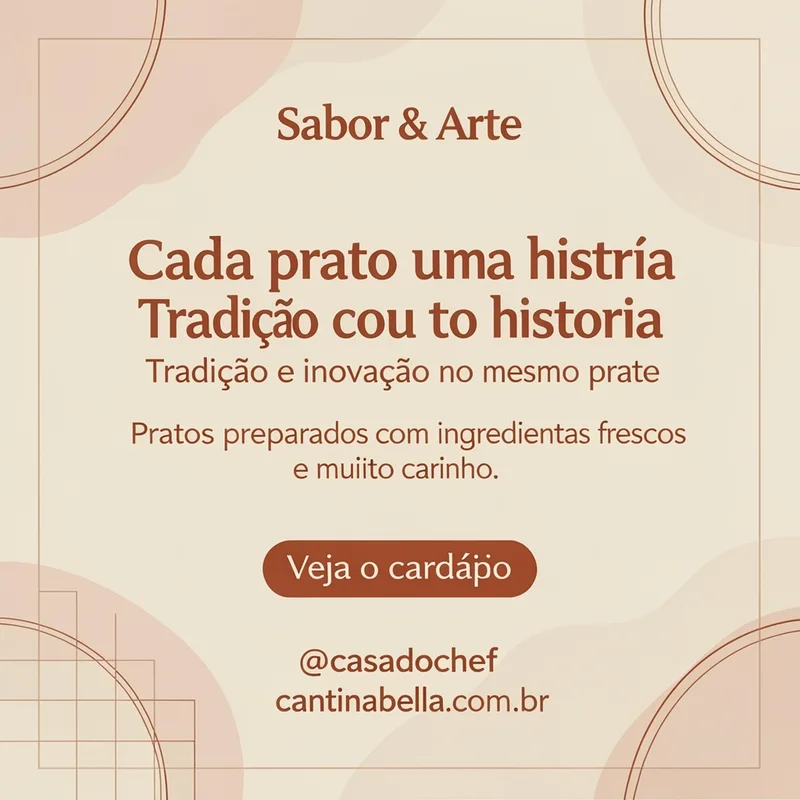 Restaurante - Cada prato uma história