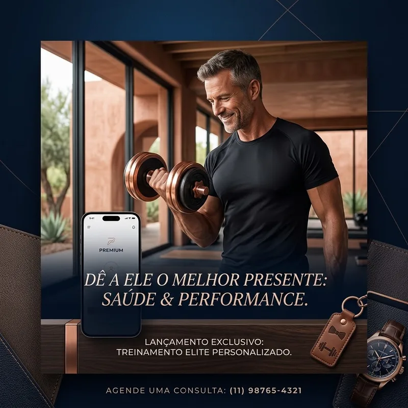 [Dia dos Pais] Luxuoso post de — Fitness / Personal