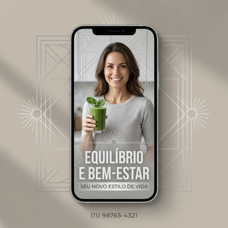 Premium discreto story vertical — Nutrição