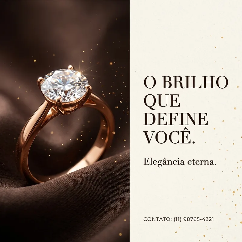 Fresco e clean post motivacional — Joalheria