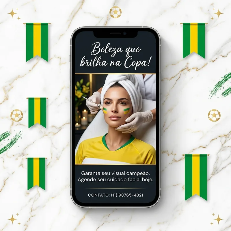 [Copa do Mundo] Luxuoso post de — Estética Facial