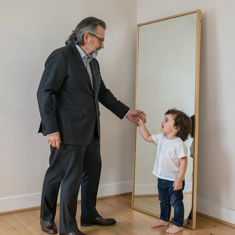 Mirror with Child Self