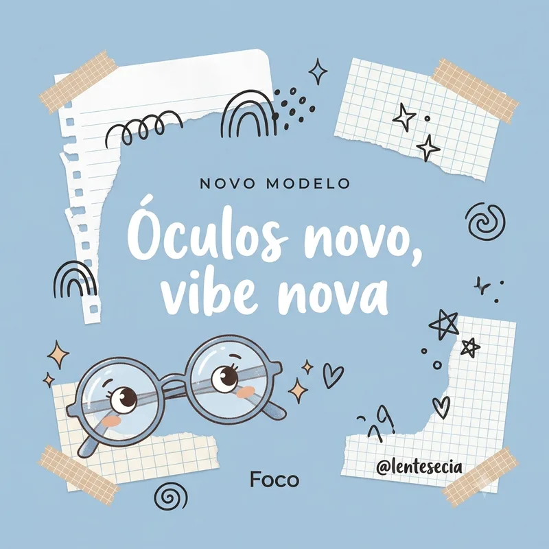 Ótica - Óculos novo, vibe nova