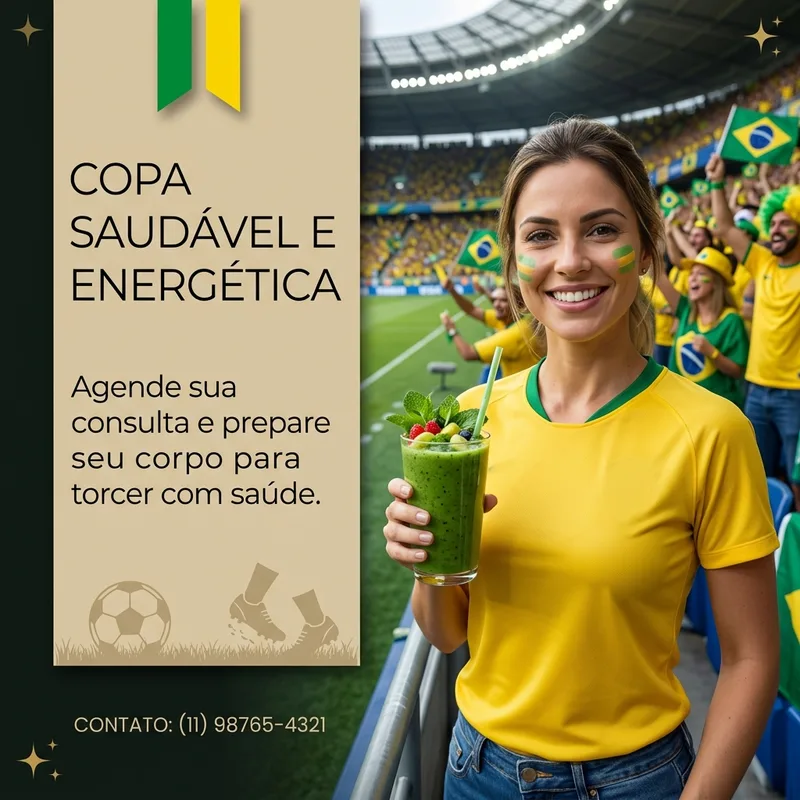 [Copa do Mundo] Fresco e clean post de — Nutrição