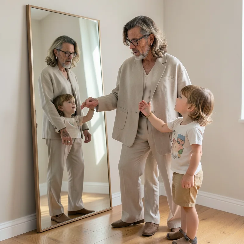 Mirror with Child Self