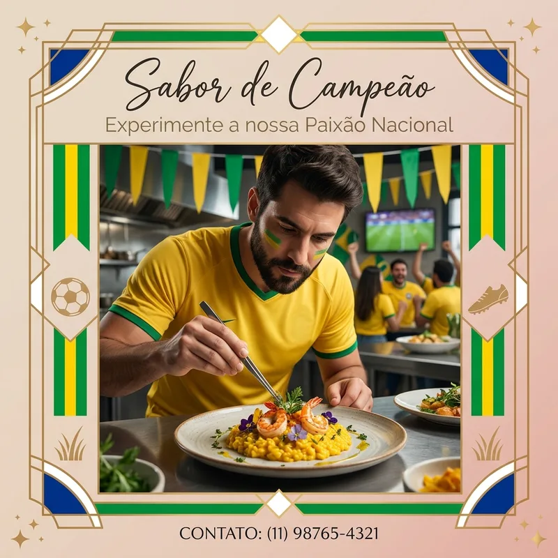 [Copa do Mundo] Premium discreto post de — Restaurante