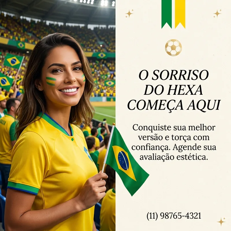 [Copa do Mundo] Luxuoso story vertical — Odontologia Estética