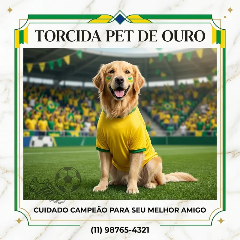 [Copa do Mundo] Premium discreto anúncio promocional — Pet Shop Premium