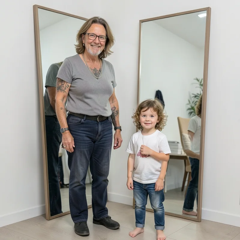 Mirror with Child Self